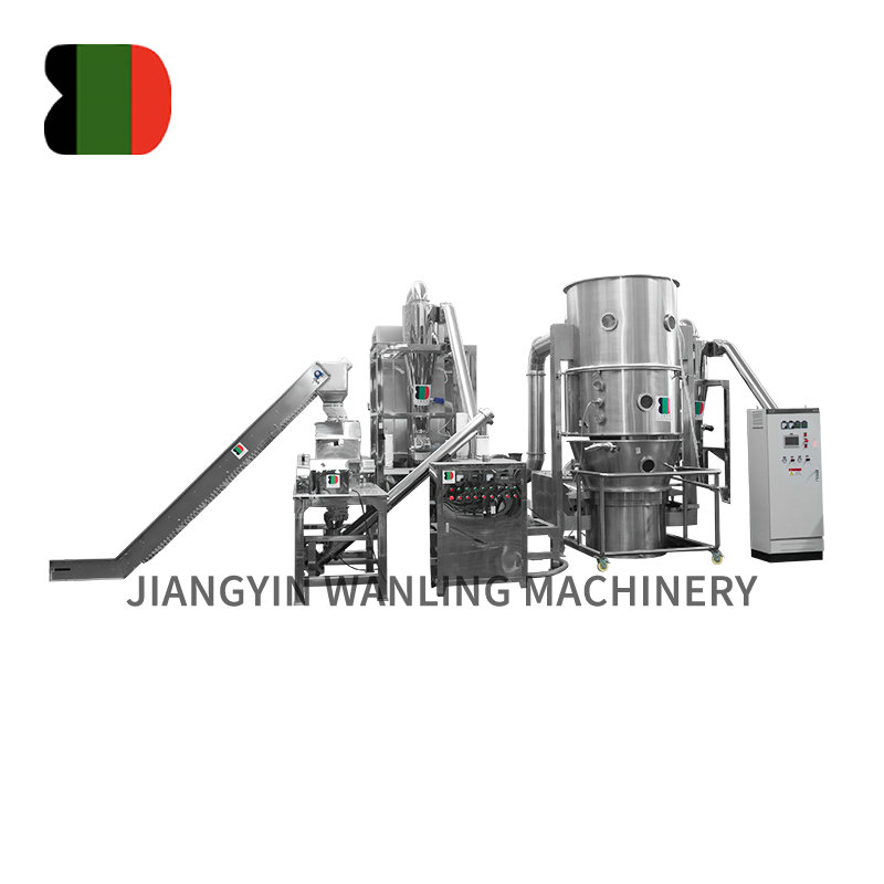 WFL Cocoa เม็ดทำ bed fluid bed granulator