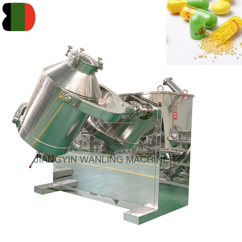 WLS Phardical Powder 3D Drum Mixer Mixing Mach